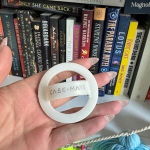 Case Mate white iridescent mag safe loop phone accessory holder viral iPhone